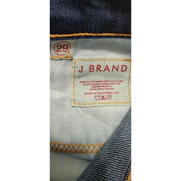 J Brand Women's Blue Denim Bermuda Shorts‎ Frayed Hem 5-Pocket Design Size 29 - Picture 9 of 15